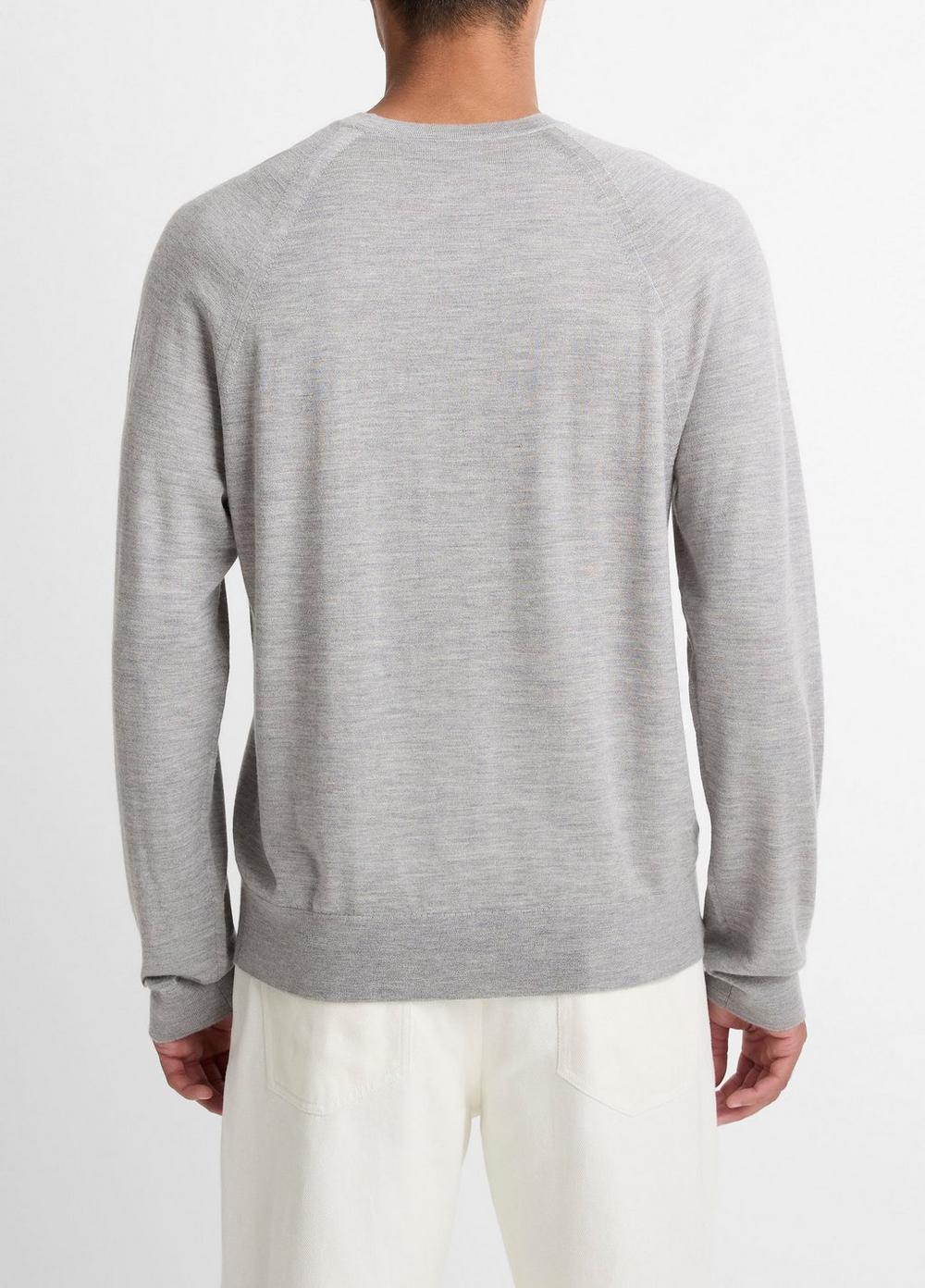 Vince Featherweight Wool-Cashmere Crew Neck Sweater - Crew Neck