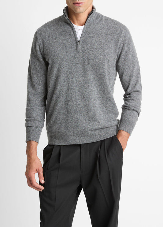 Vince Cashmere Quarter-Zip Sweater - Quarter Zip