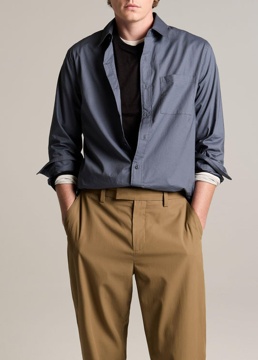 Vince Cotton Poplin Button-Front Shirt - Long Sleeve