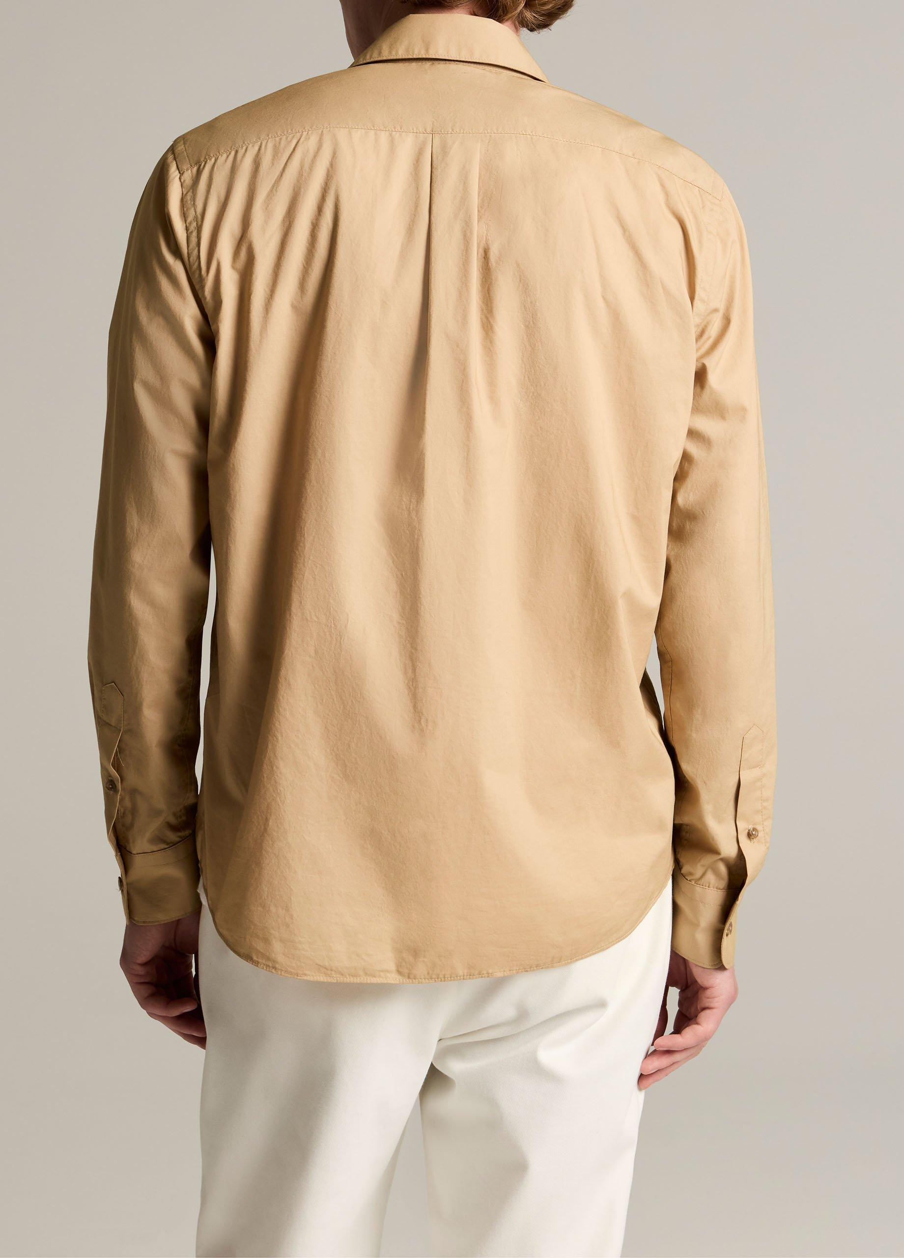 Vince Cotton Poplin Button-Front Shirt - Long Sleeve