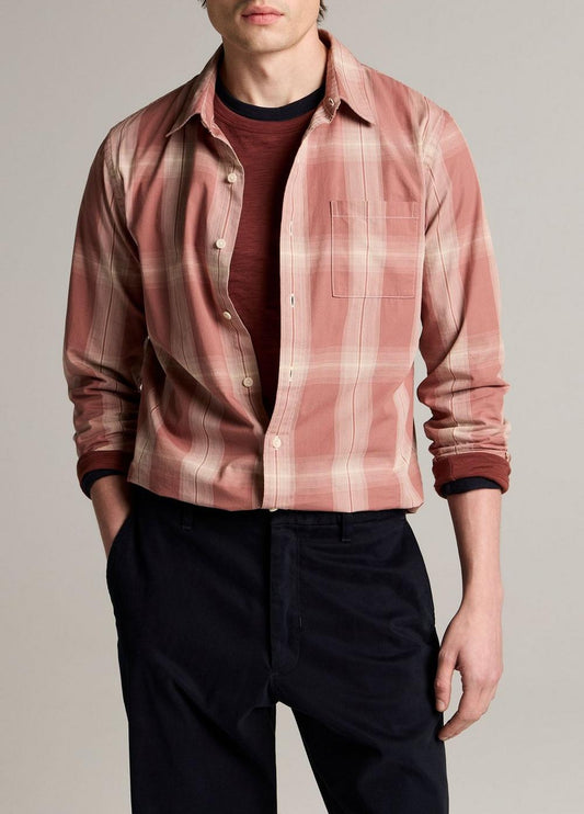 Vince Townes Plaid Cotton Button-Front Shirt - Long Sleeve