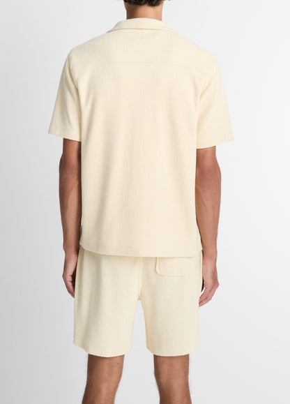 Vince Cotton Bouclé Cabana Shirt - Short Sleeve