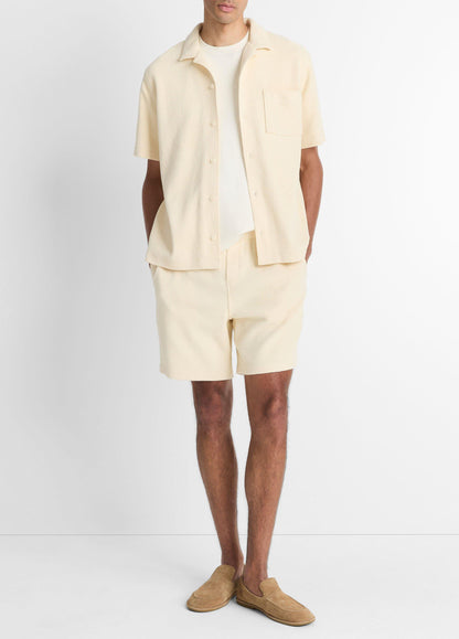 Vince Cotton Bouclé Cabana Shirt - Short Sleeve