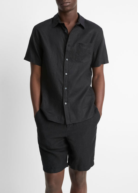 Vince Linen Short-Sleeve Shirt - Short Sleeve