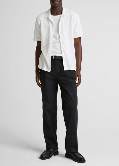 Vince Mesh-Knit Cotton-Blend Cabana Shirt - Short Sleeve