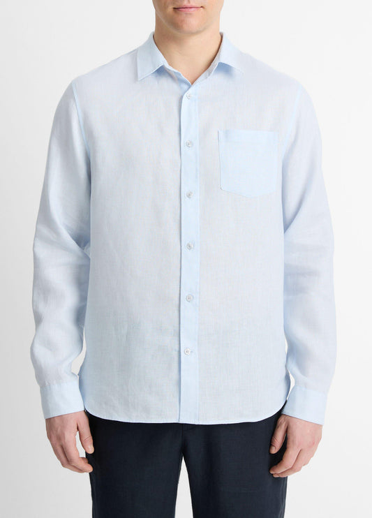 Vince Linen Long-Sleeve Shirt - Long Sleeve