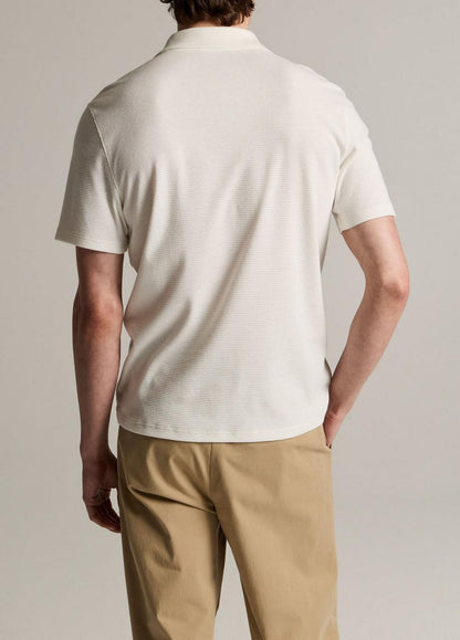 Vince Mesh-Knit Cotton-Blend Snap Polo Shirt - Henleys & Polos