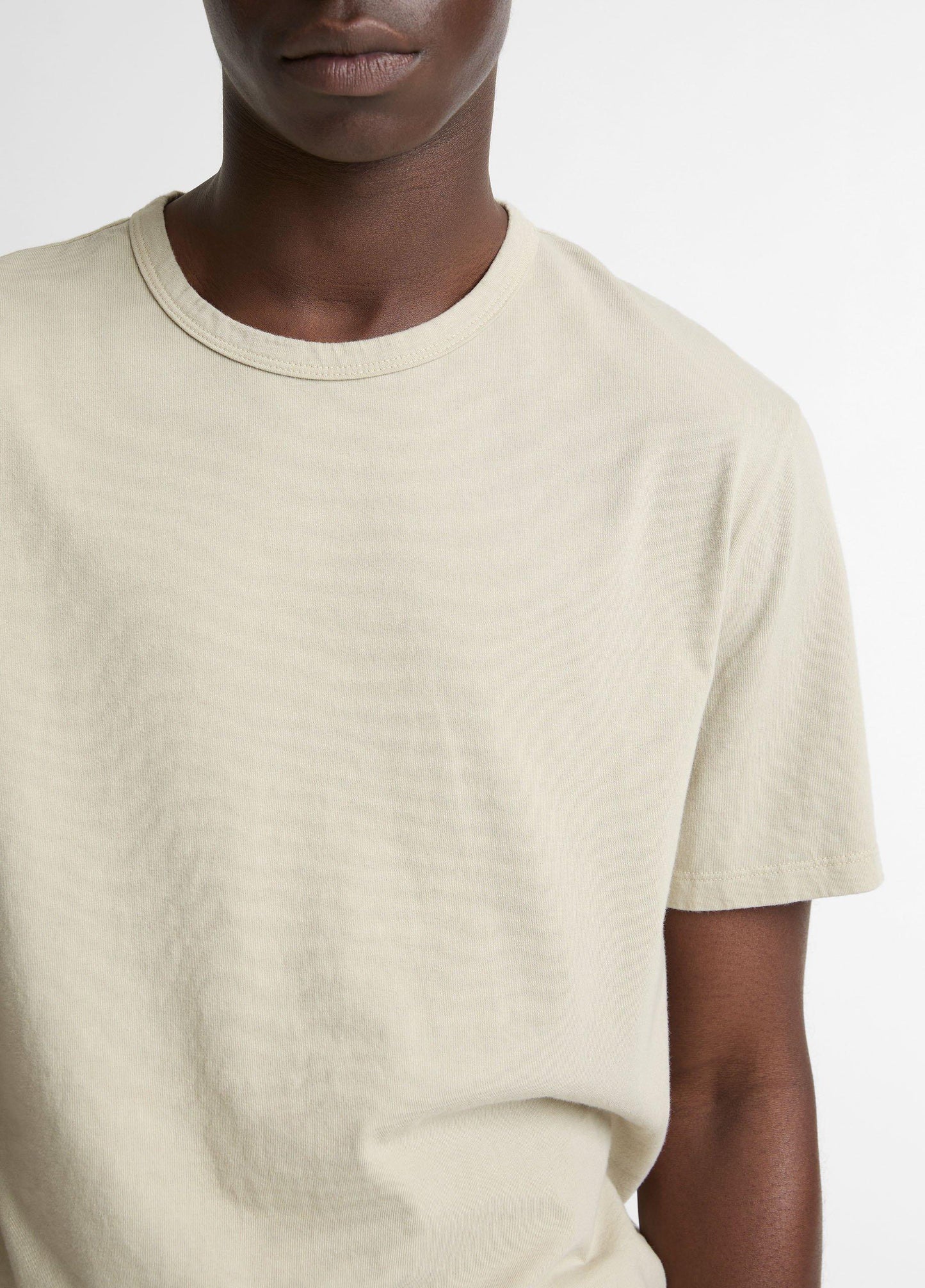 Vince Garment Dye Cotton T-Shirt - Short Sleeve