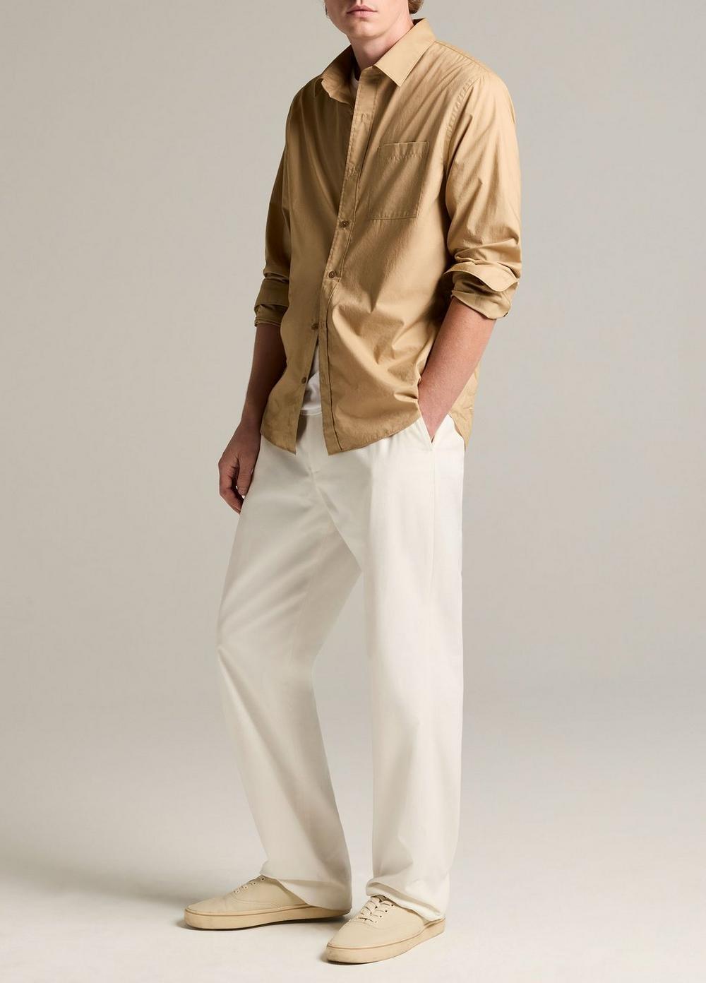 Vince Louie Relaxed Cotton-Linen Chino Pant - Trousers