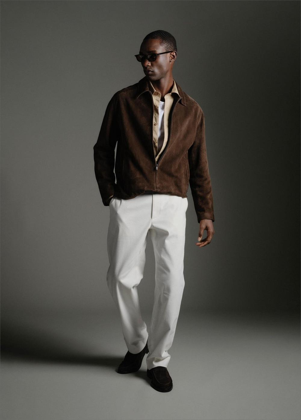 Vince Louie Relaxed Cotton-Linen Chino Pant - Trousers