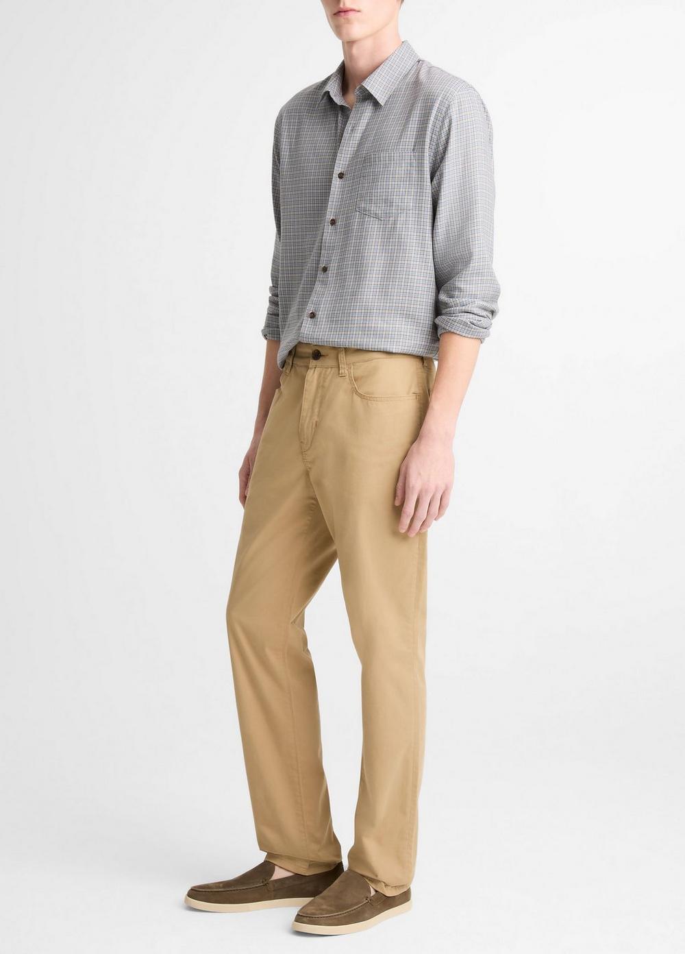 Vince Dylan Slim 5-Pocket Cotton Sateen Pant - Trousers