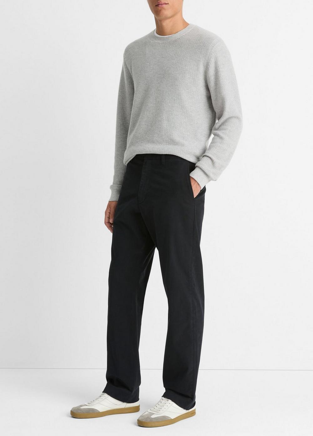 Vince Louie Relaxed Stretch-Cotton Pant - Trousers
