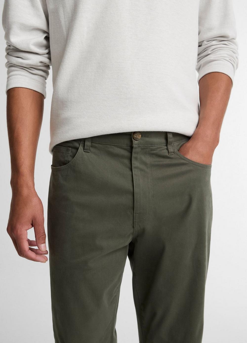 Vince Dylan Slim 5-Pocket Cotton Sateen Pant - Trousers