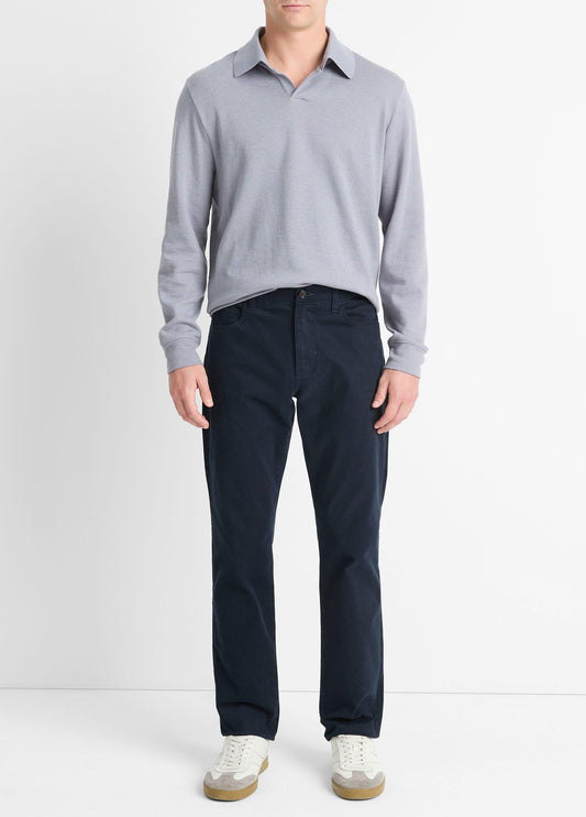 Vince Dylan Slim 5-Pocket Peached Stretch-Cotton Pant - Trousers
