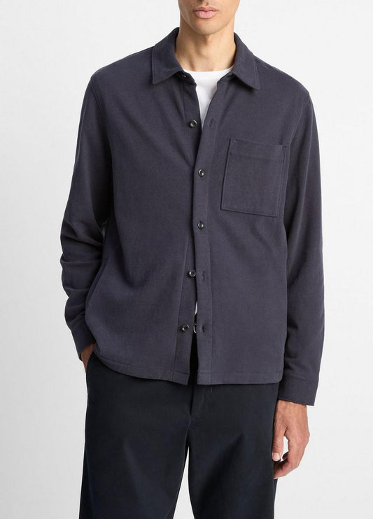 Vince Heavy Sueded Cotton Shirt Jacket - Shirts
