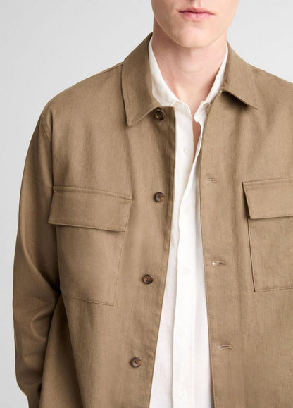 Vince Italian Linen-Cotton Chore Coat - Coats