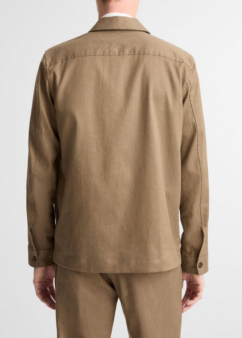Vince Italian Linen-Cotton Chore Coat - Coats