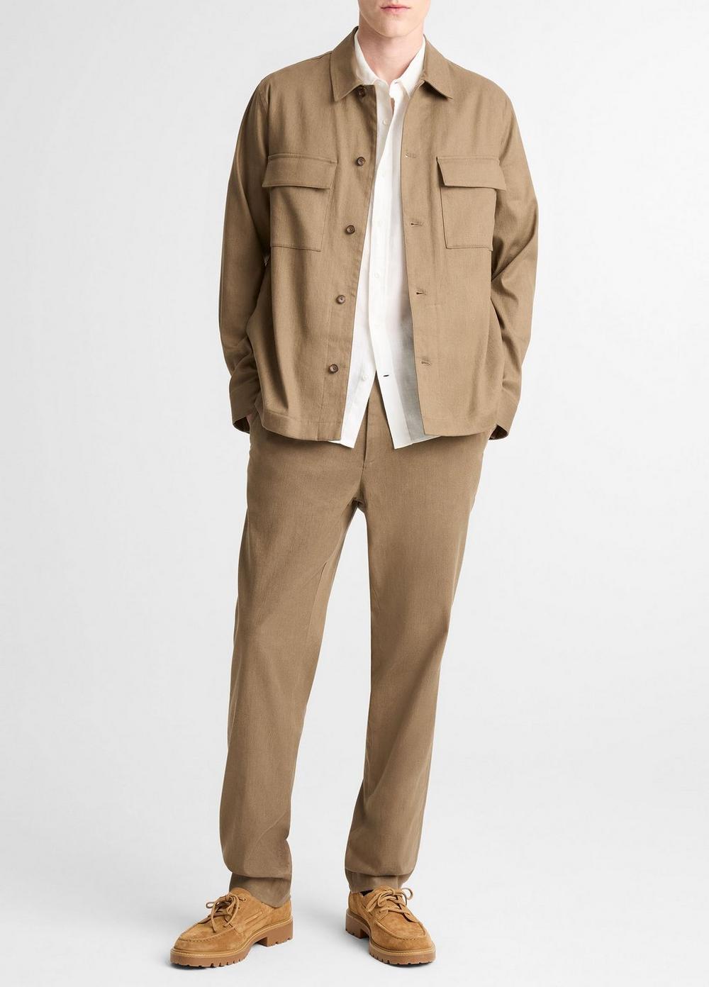 Vince Italian Linen-Cotton Chore Coat - Coats