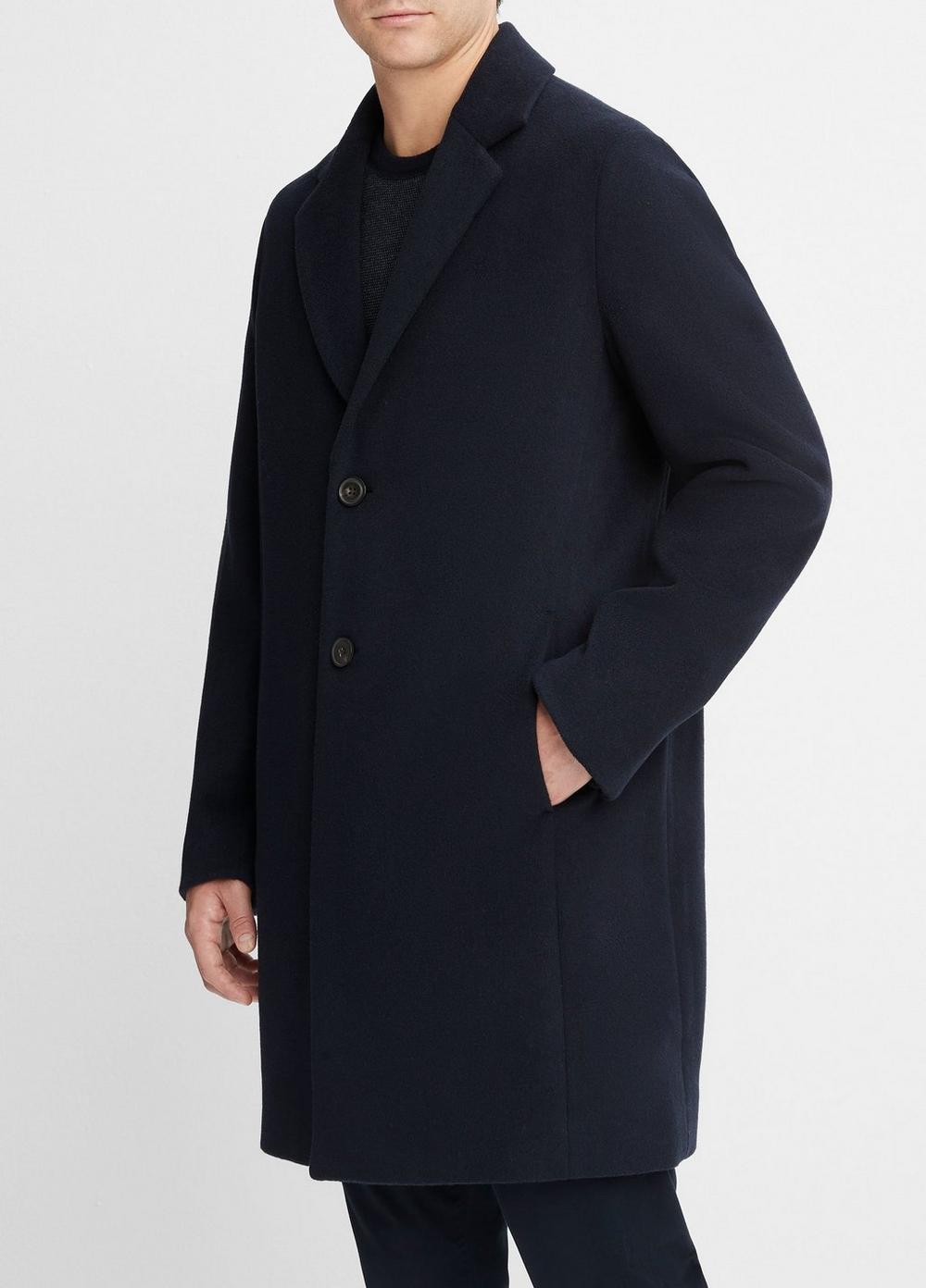 Vince Classic Italian Wool-Blend Coat - Jackets & Outerwear