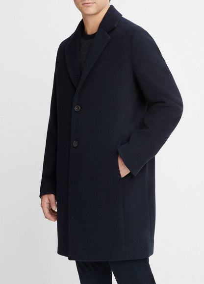 Vince Classic Italian Wool-Blend Coat - Jackets & Outerwear