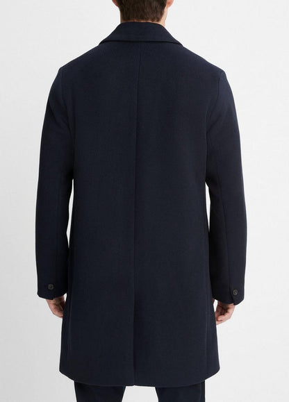 Vince Classic Italian Wool-Blend Coat - Jackets & Outerwear