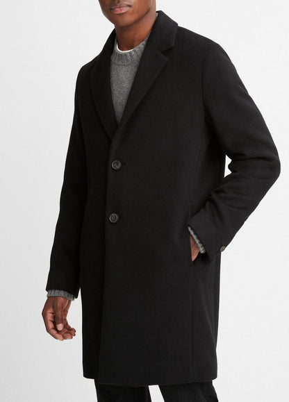 Vince Classic Italian Wool-Blend Coat - Jackets & Outerwear
