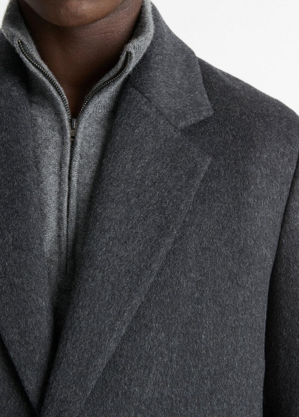 Vince Classic Italian Wool-Blend Coat - Jackets & Outerwear