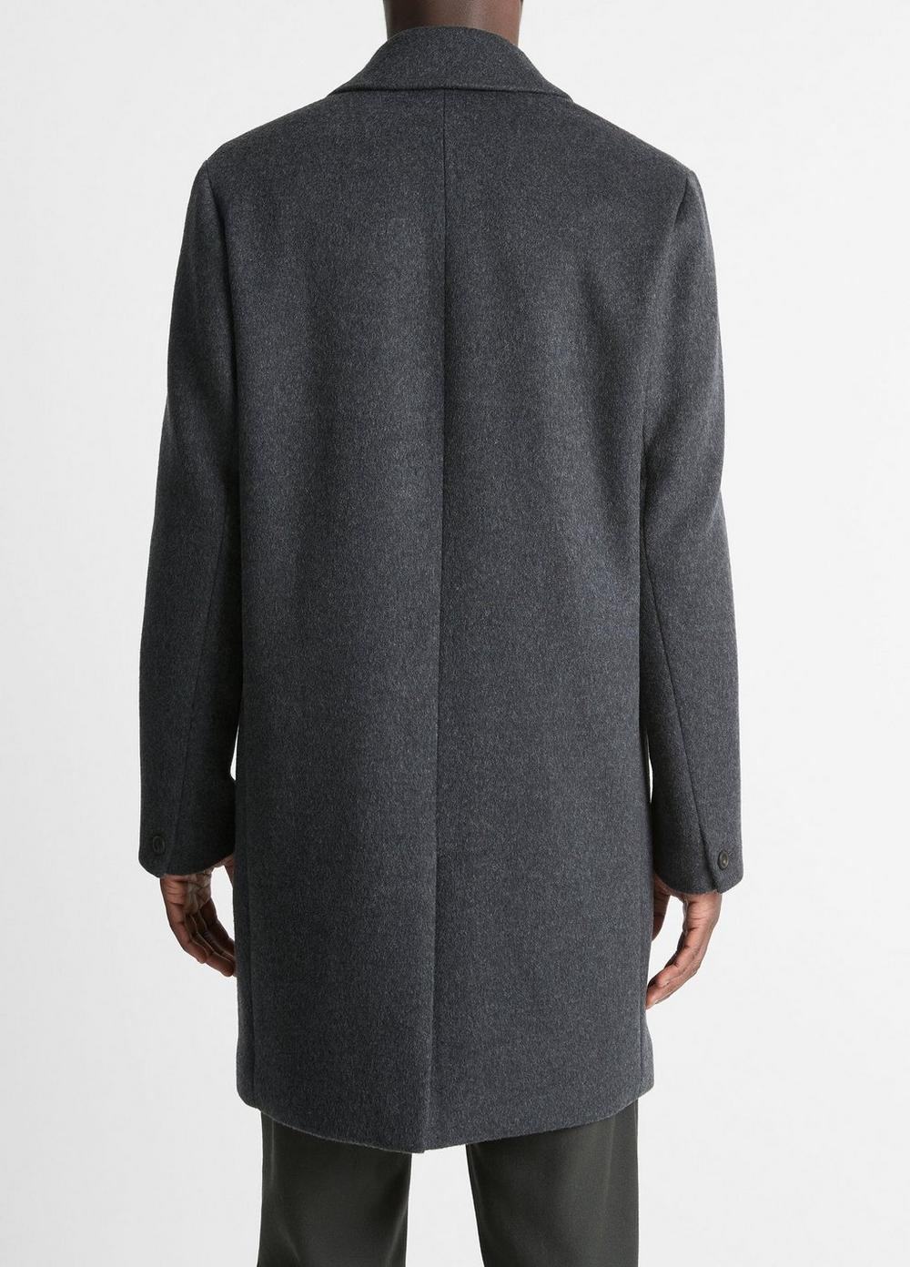Vince Classic Italian Wool-Blend Coat - Jackets & Outerwear