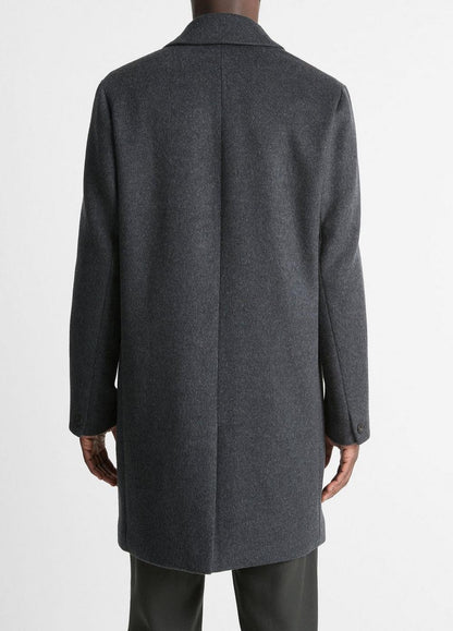 Vince Classic Italian Wool-Blend Coat - Jackets & Outerwear