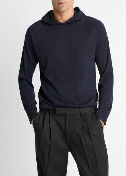 Vince Featherweight Merino Wool-Cashmere Hoodie - Sweatshirts & Hoodies