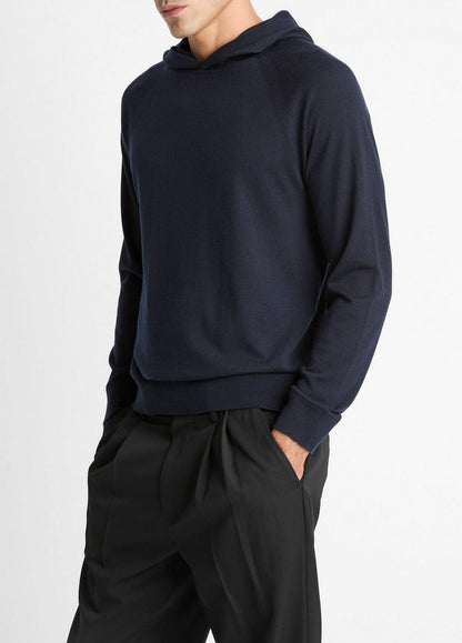 Vince Featherweight Merino Wool-Cashmere Hoodie - Sweatshirts & Hoodies