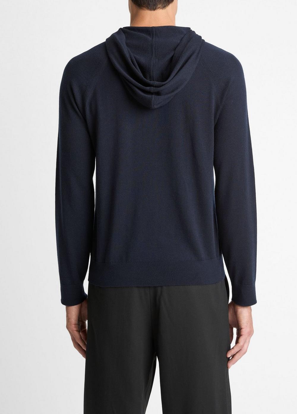 Vince Featherweight Merino Wool-Cashmere Hoodie - Sweatshirts & Hoodies
