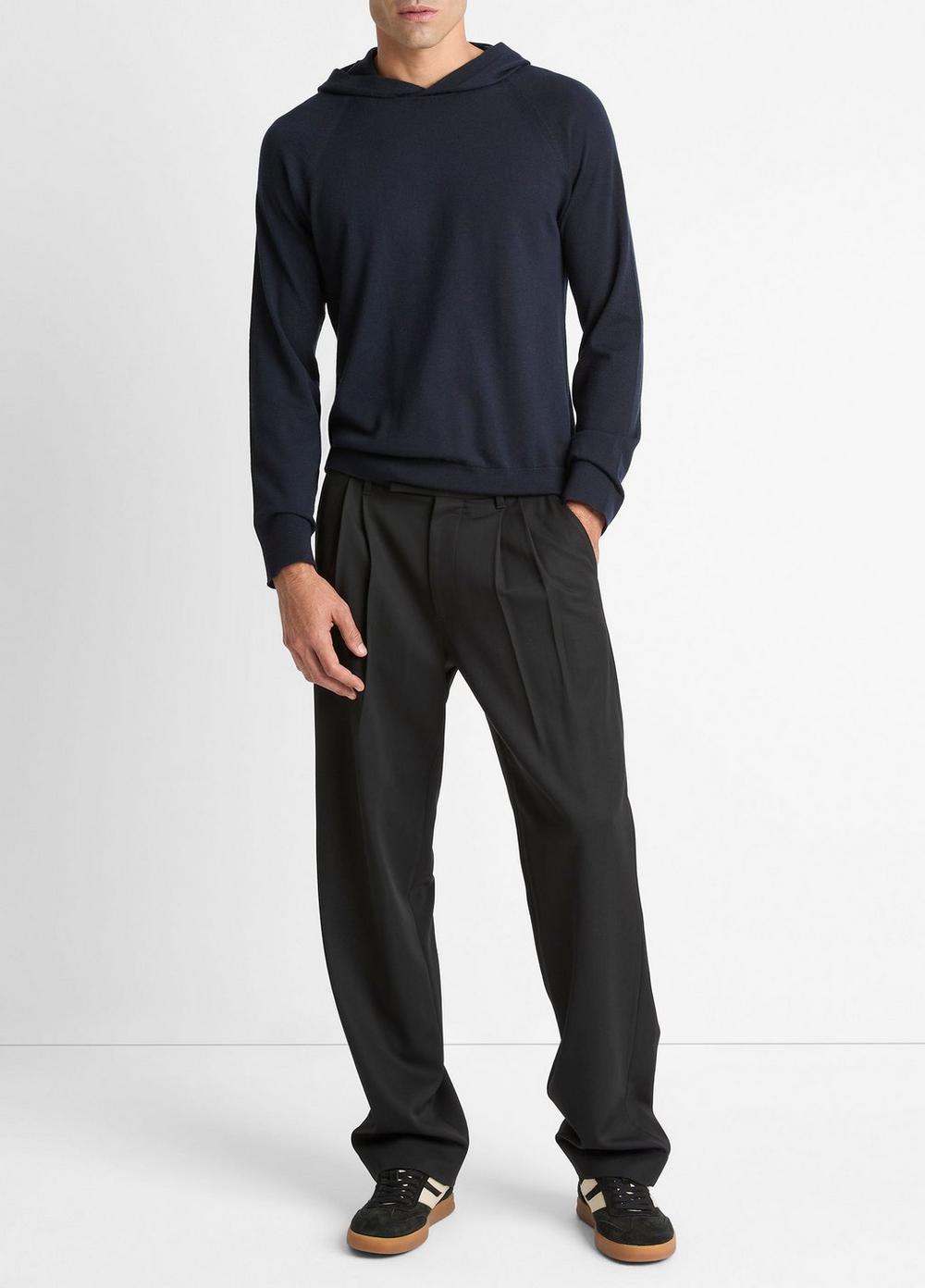 Vince Featherweight Merino Wool-Cashmere Hoodie - Sweatshirts & Hoodies
