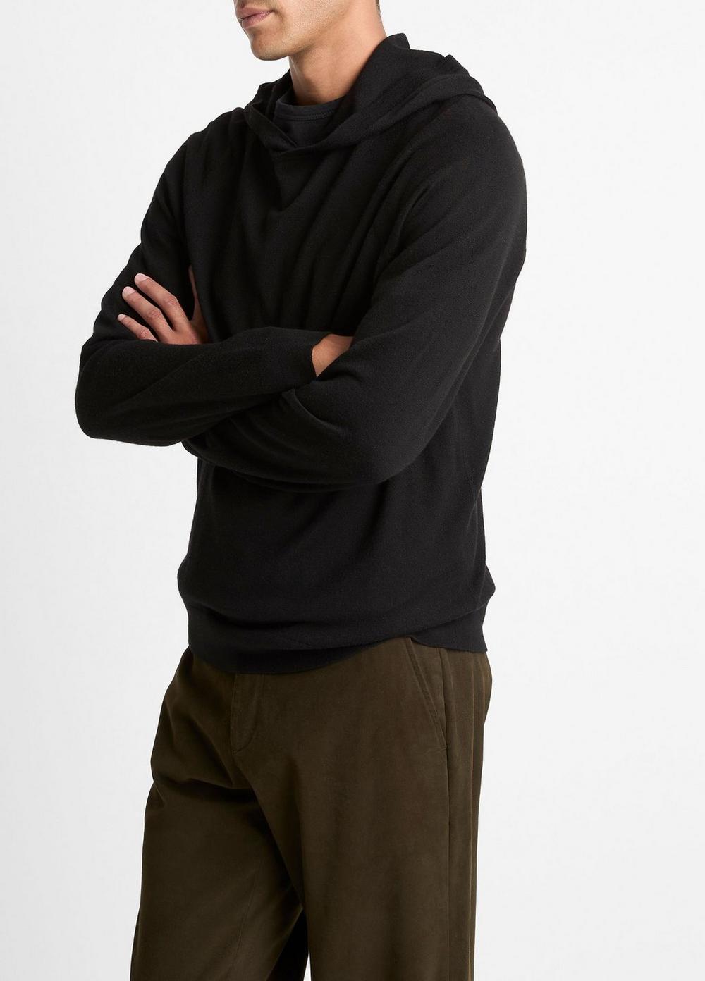 Vince Featherweight Merino Wool-Cashmere Hoodie - Sweatshirts & Hoodies
