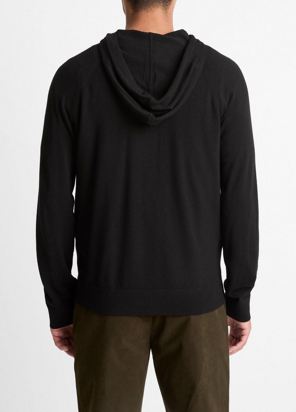 Vince Featherweight Merino Wool-Cashmere Hoodie - Sweatshirts & Hoodies