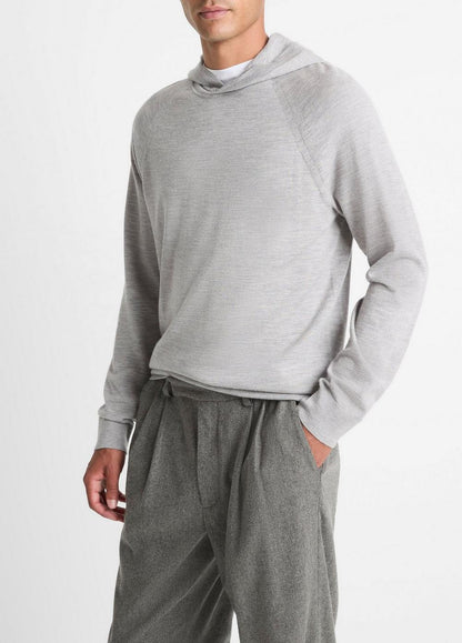 Vince Featherweight Merino Wool-Cashmere Hoodie - Sweatshirts & Hoodies
