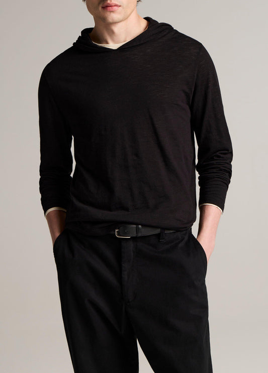 Vince Slub Pima Cotton Double-Layer Hoodie - Sweatshirts & Hoodies