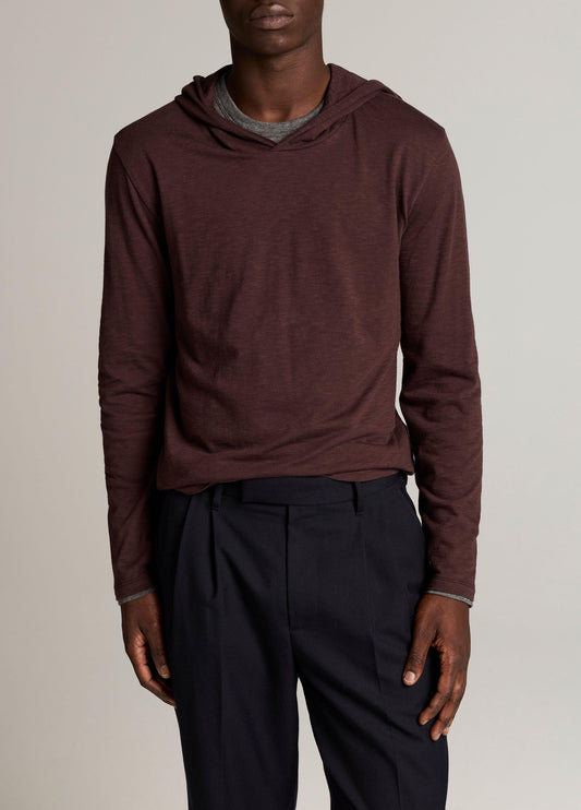 Vince Slub Pima Cotton Double-Layer Hoodie - Sweatshirts & Hoodies