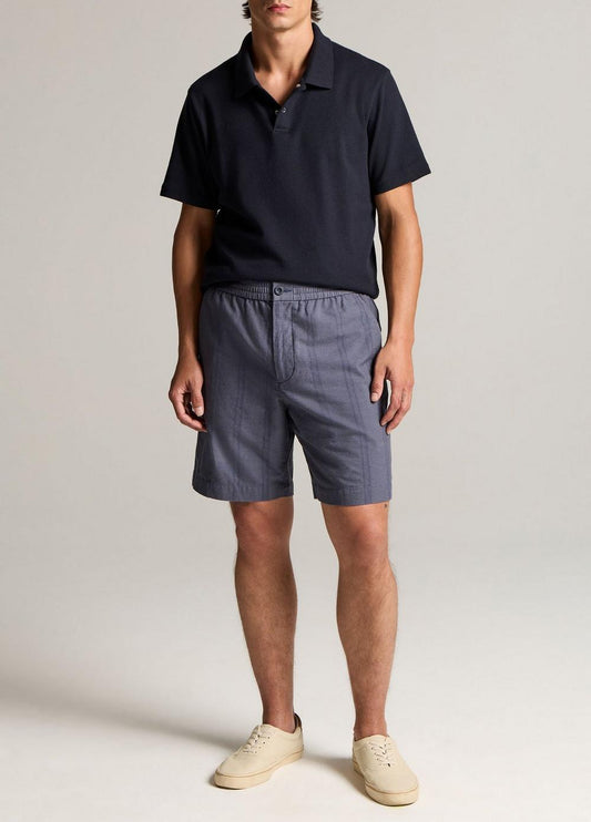 Vince Cove Stripe Cotton-Hemp Short - Shorts