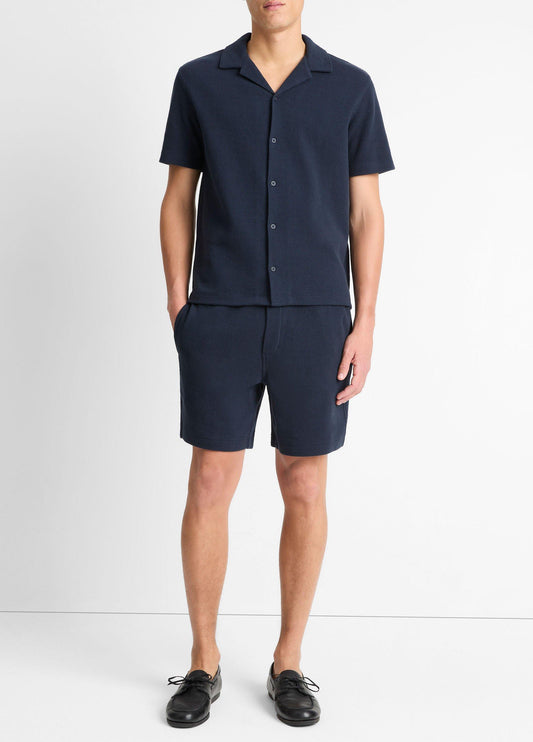 Vince Cotton Bouclé Pull-On Short - Shorts