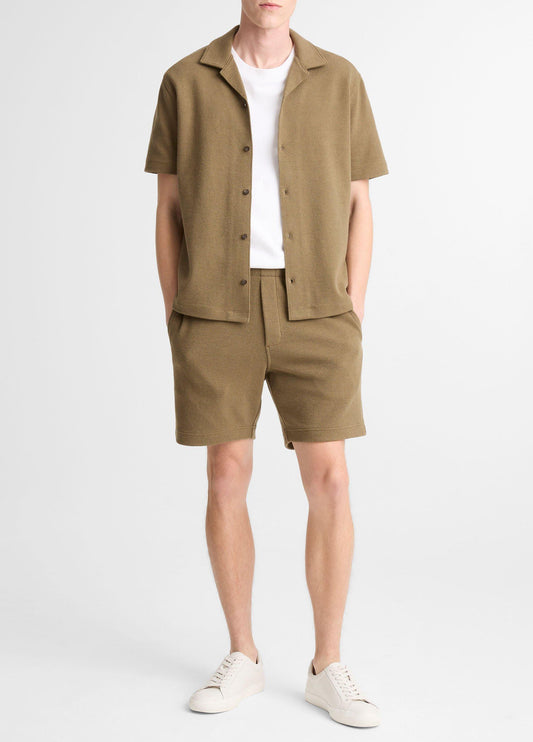 Vince Cotton Bouclé Pull-On Short - Shorts