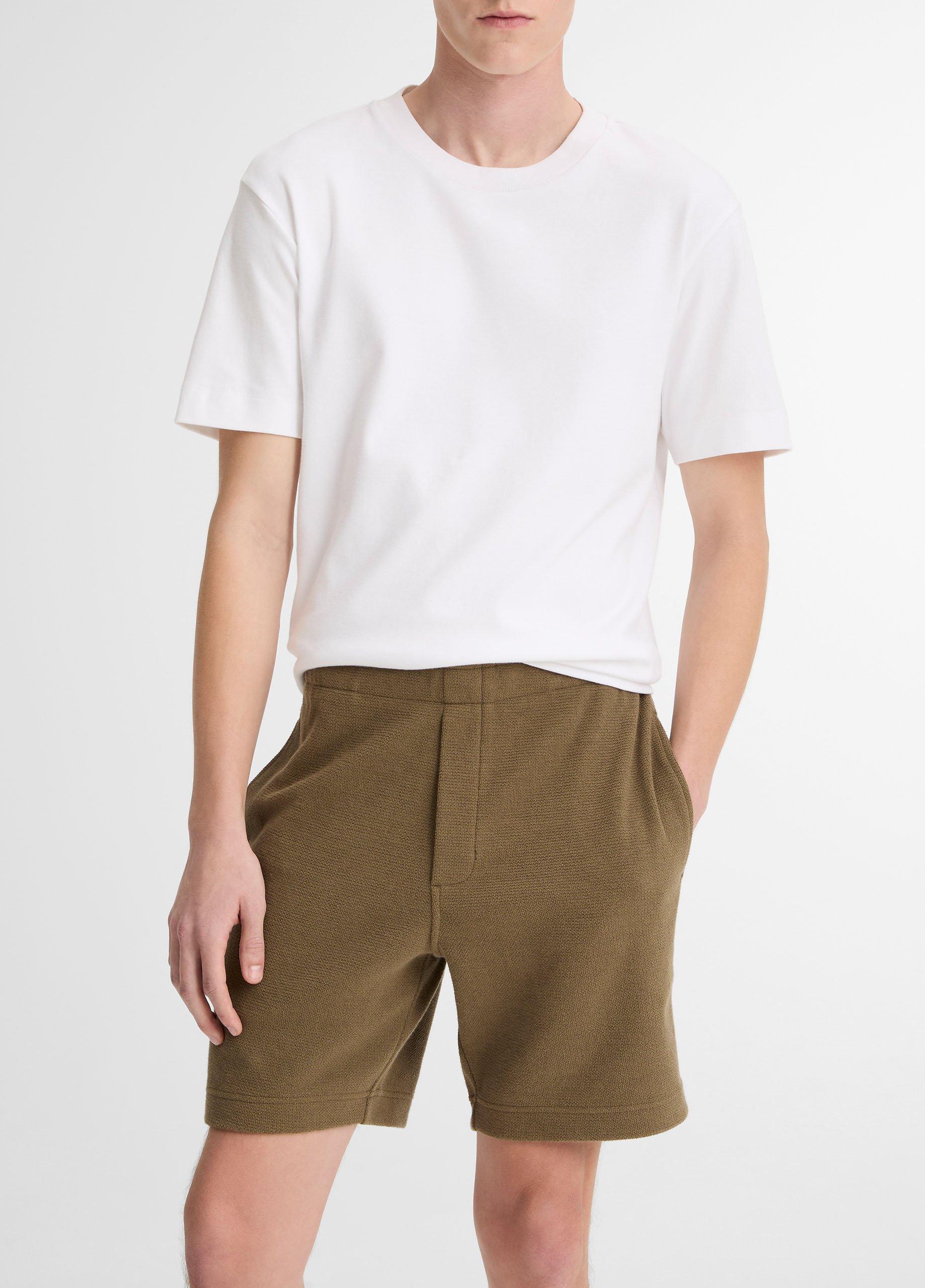 Vince Cotton Bouclé Pull-On Short - Shorts