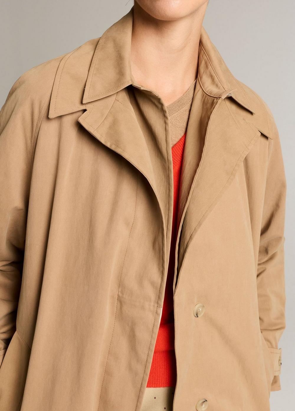 Vince Double-Collar Cotton-Blend Trench Coat - Coats