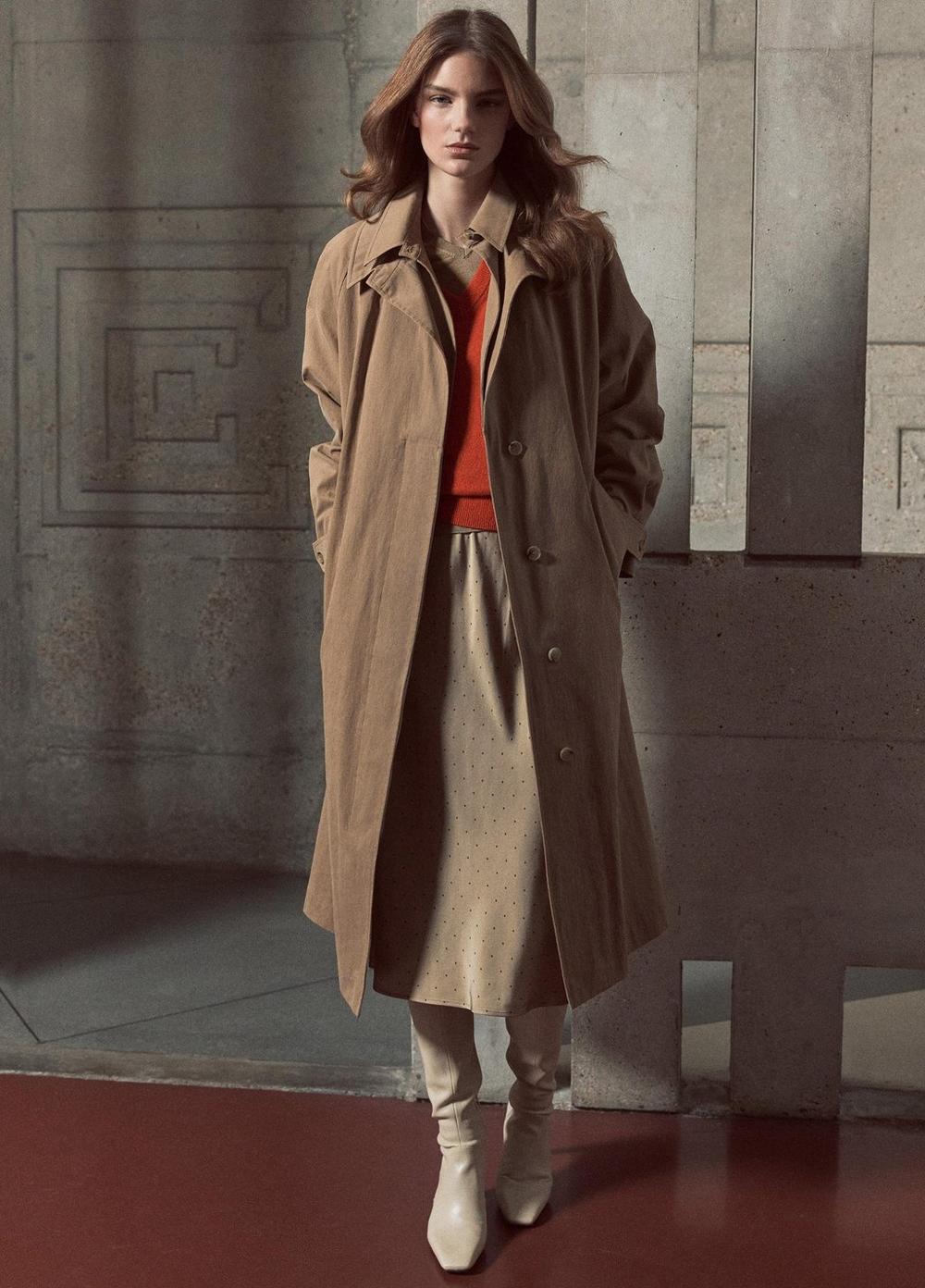 Vince Double-Collar Cotton-Blend Trench Coat - Coats