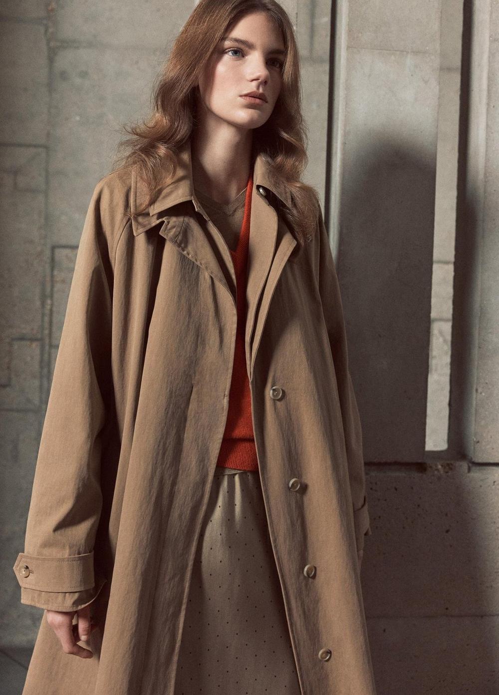 Vince Double-Collar Cotton-Blend Trench Coat - Coats