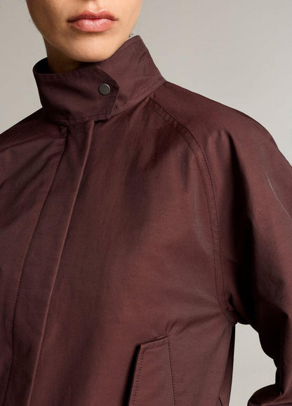 Vince Cotton-Blend Funnel-Neck Jacket - Jackets