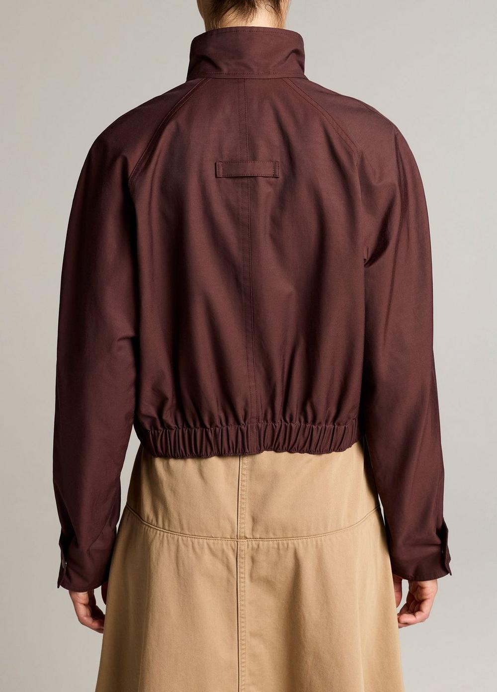 Vince Cotton-Blend Funnel-Neck Jacket - Jackets