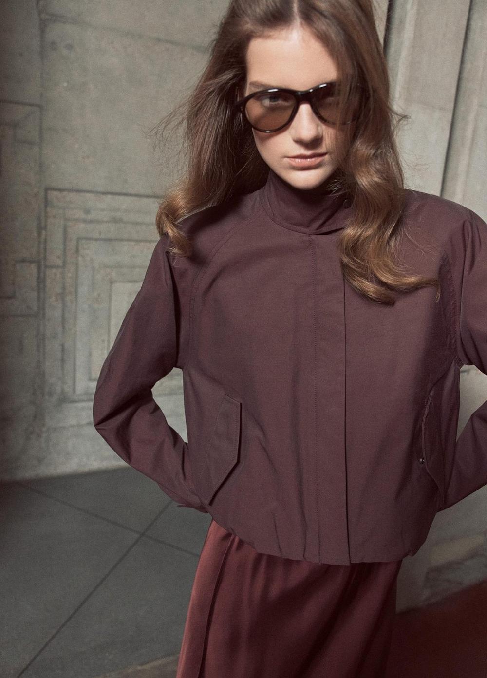 Vince Cotton-Blend Funnel-Neck Jacket - Jackets