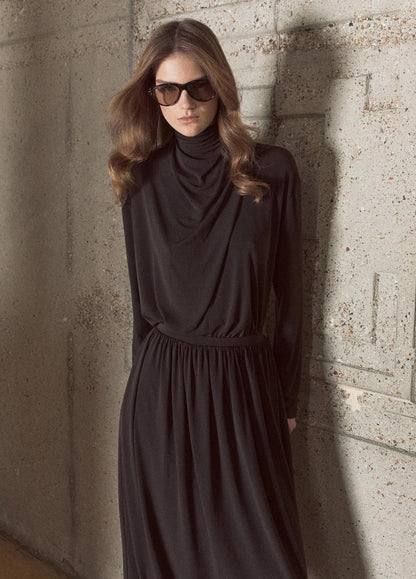 Vince Draped-Neck Long-Sleeve Top - Long Sleeve