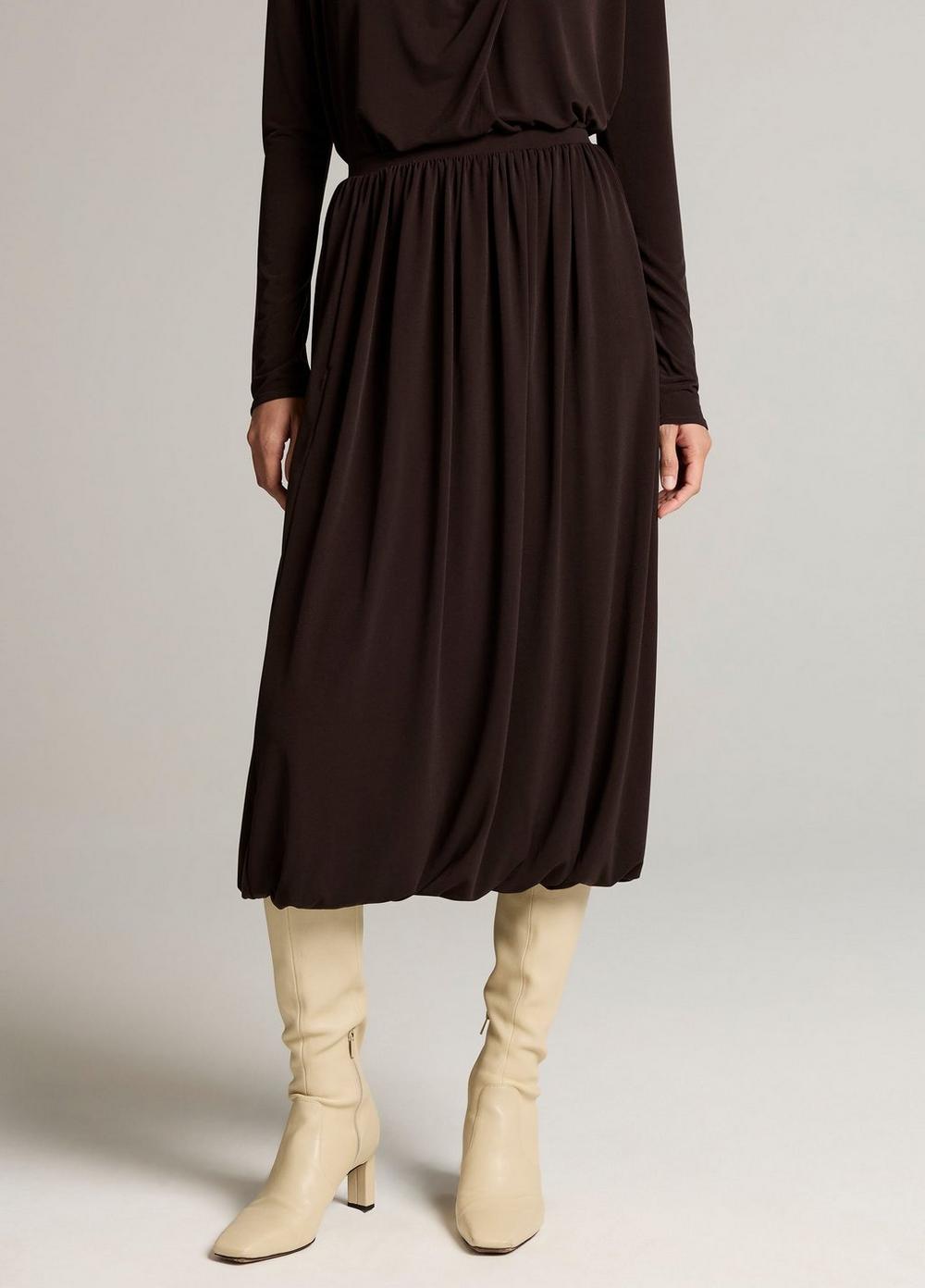 Vince Matte Jersey Bubble Skirt - Skirts